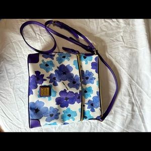 Dooney and Bourke floral pebble grain leather crossbody.